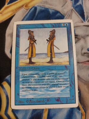 Clone MTG Unlimited Uncommon Blue Creature Heavily Played x1 GG4