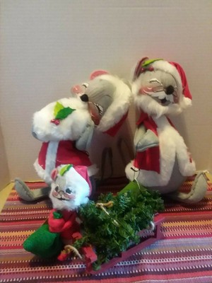 vintage annalee christmas mouse