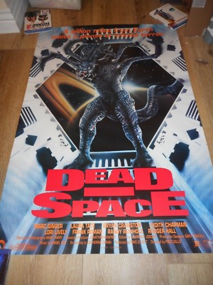 DEAD SPACE - ORIGINAL SS ROLLED POSTER - 1991 - BRYAN CRANSTON/MARC SINGER