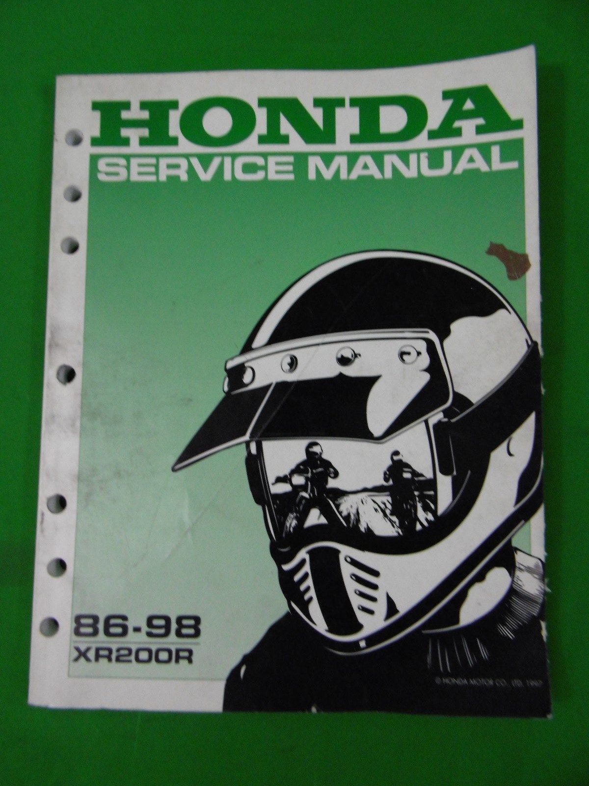 Genuine Honda 1986 - 1998 XR200R Service Manual 61KT010 OEM XR 200 R XR 200R