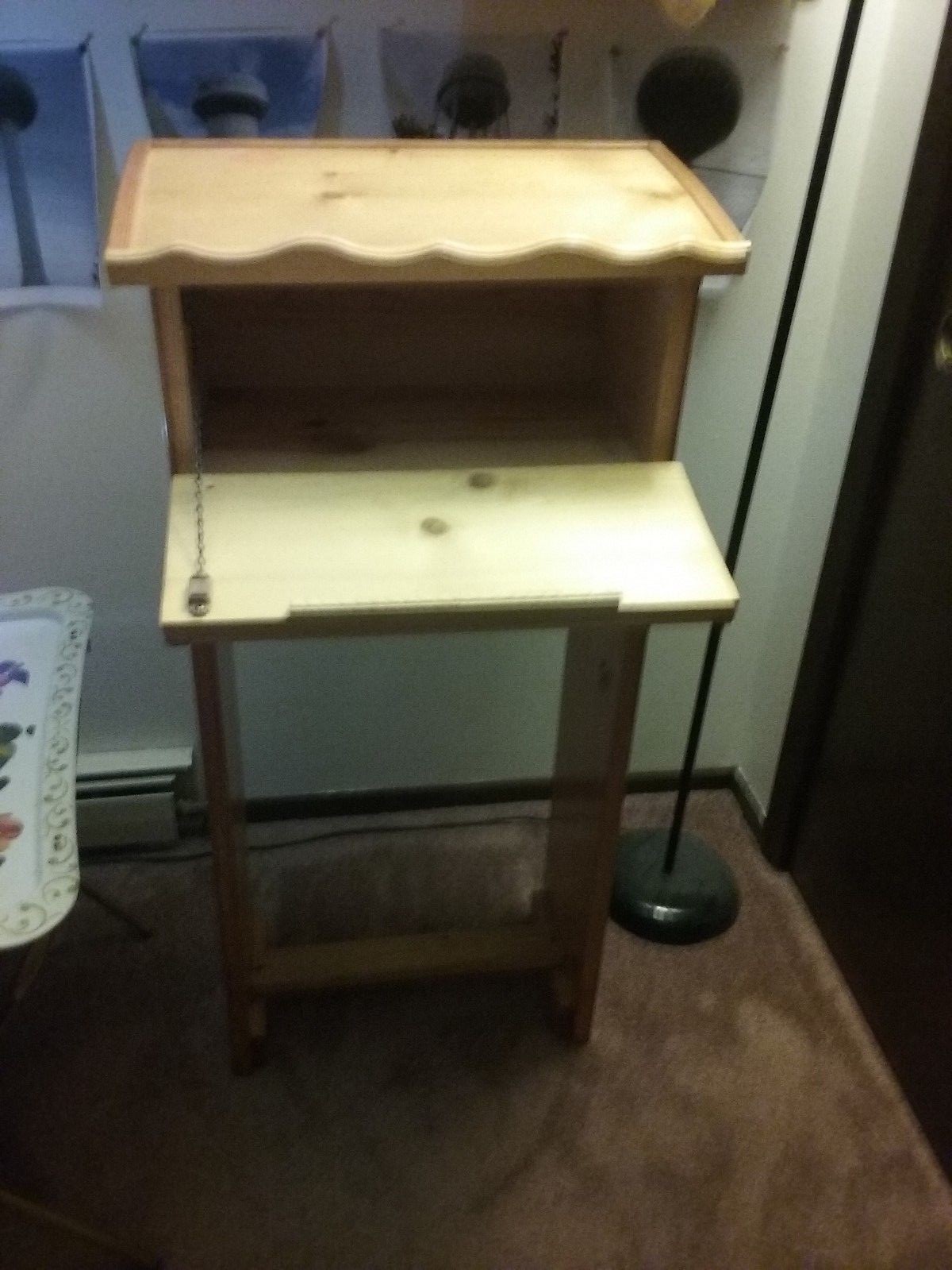 Hand made shtender / lectern / podium book holder Jewish Hebrew Jerusalem Art