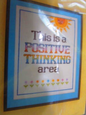 Positive Thinking Counted Cross Stitch Kit #192 (Imaginating) FREE SHIPPING