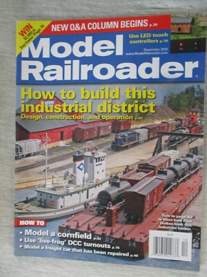 MODEL RAILROADER MAGAZINE DECEMBER 2015 HOW TO BUILD INDUSTRIAL DISTRICT