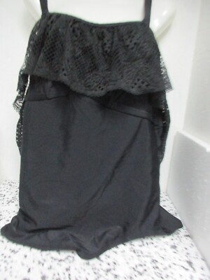Adore Me  Women' Style# SW0447 One Piece Contour Swimsuit Black Size 3X NWOT