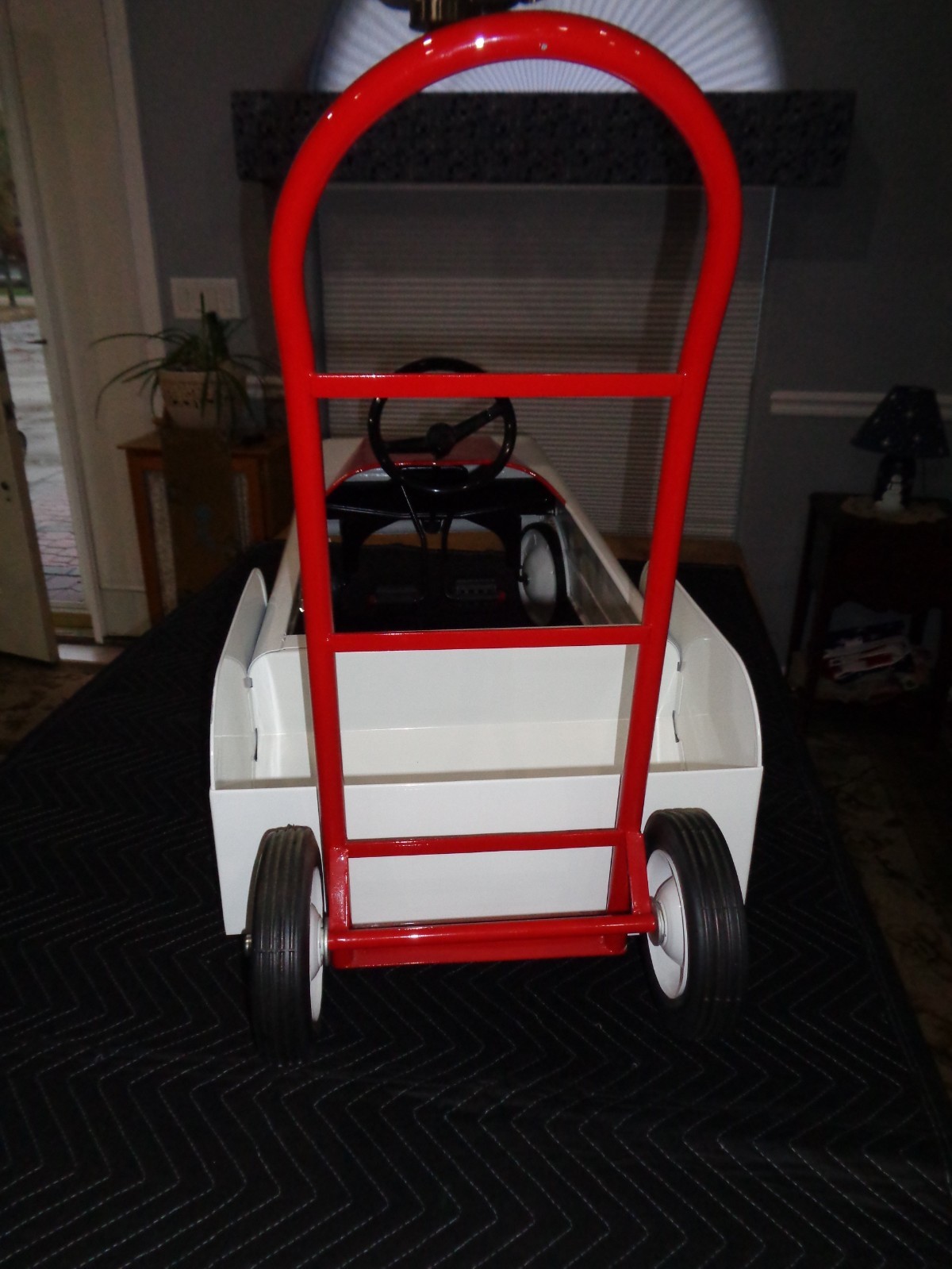 Nicely Restored Late 1950s/Early 1960s AMF Tote-all Pedal Car w/2 Wheeled Dolly