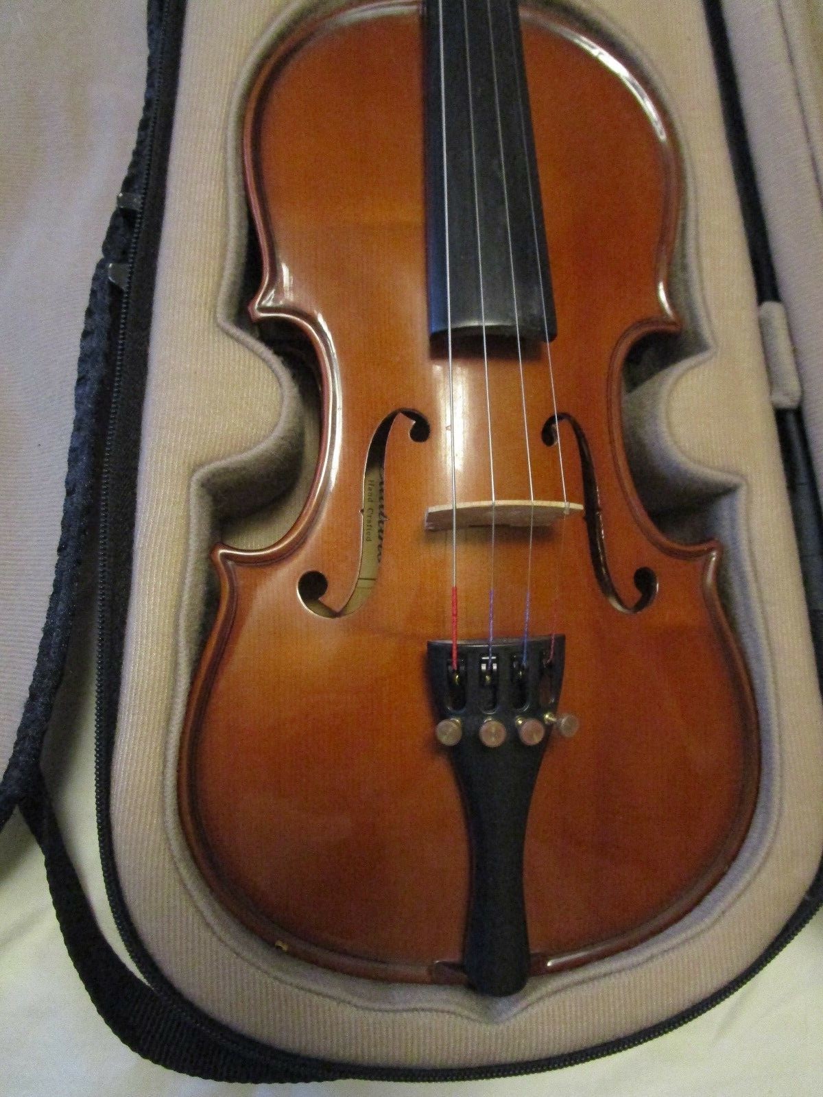 PALATINO Handcrafted VN-350 1/2 VIOLIN w Case, BOW, Chin Guard