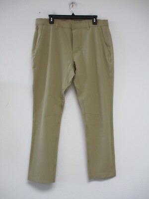 Fabletics Pants Mens 35 Brown Casual Pockets Stretch Golf Performance 35x30