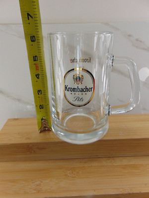 Krombacher PILS 0.5L Glass Beer Mug Stein Eine Perle Der Natur MINT