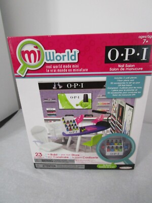 MiWorld Mi World OPI  O.P.I Nail Salon Mini World Playset Build Your Own Store
