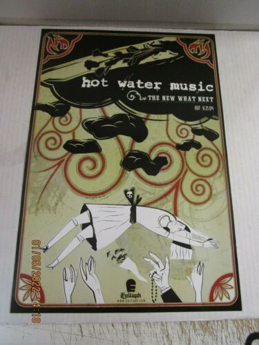 HOT WATER MUSIC New What Next Promo Poster New! Unused! Epitaph Records 2002