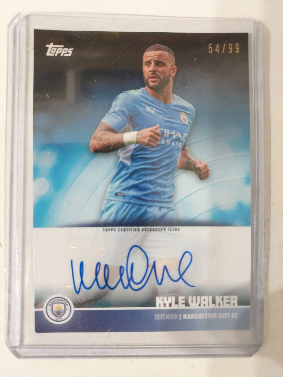 Kyle Walker autograph /99 Topps Manchester City FC 2021-22