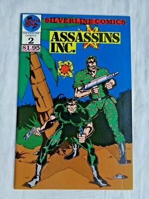 Assassins Inc. No. 2 1987 Silverline Comics First Printing Frank Sacco NM (9.4)