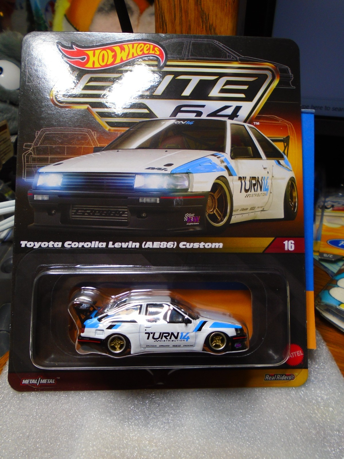 Hot Wheels Elite 64 Toyota Corolla Levin (AE86) Custom with