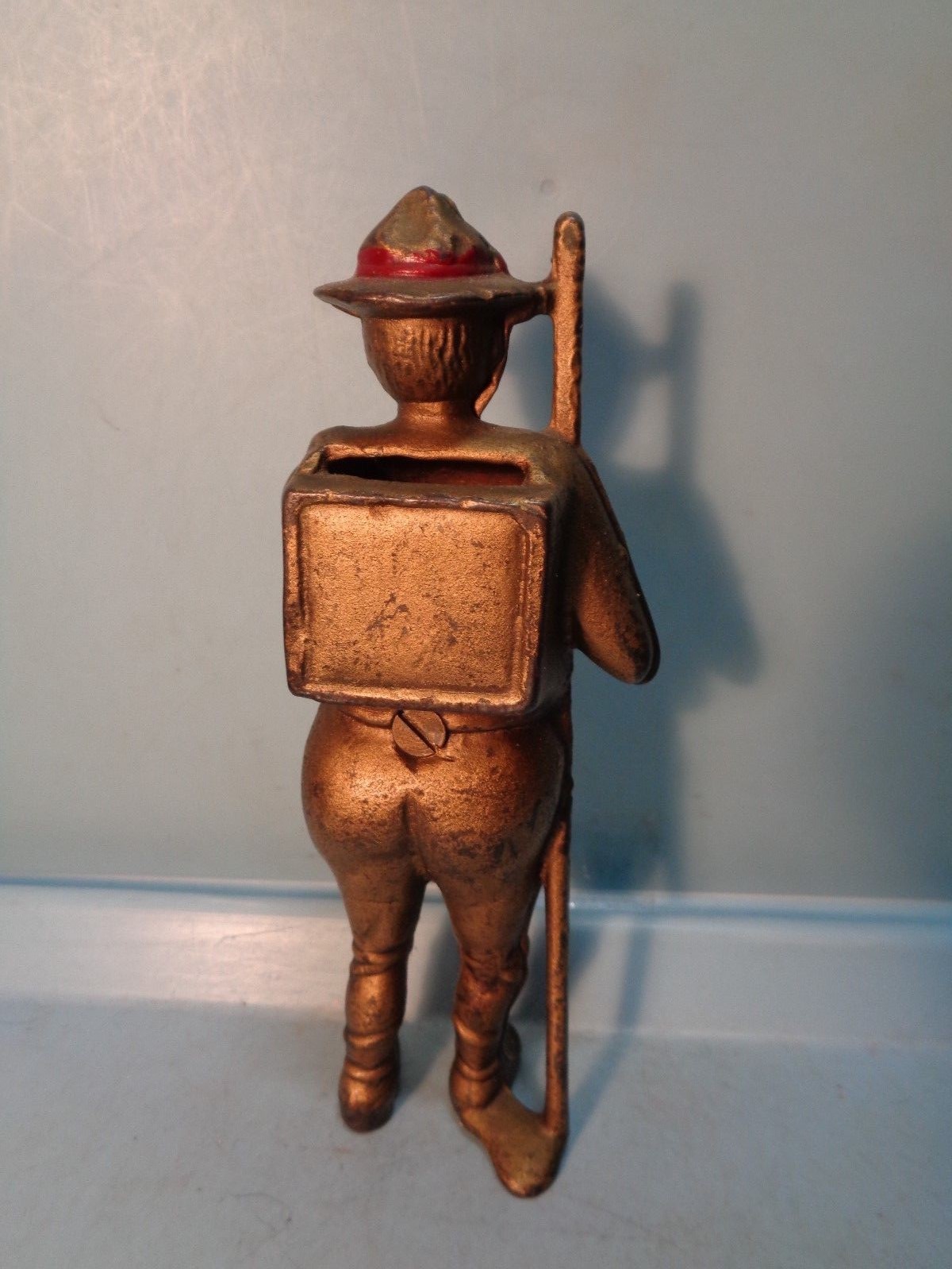 Boy Scout Cast Iron Sill Bank AC Williams 5 7/8