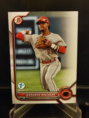 Leonardo Balcazar 2022 Bowman Draft 1st Edition #BD-91 - Cincinnati Reds - B