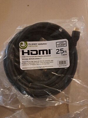 25 Ft HDMI Cable Planet Waves / Signal Internet Connect Cable