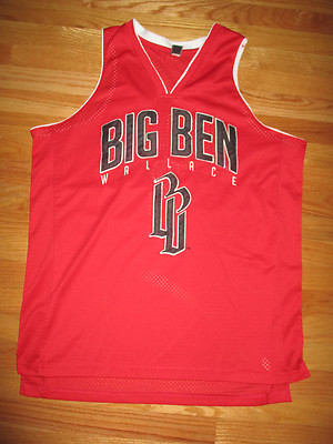 BEN WALLACE Detroit Pistons Adidas 52 authentic jersey Red