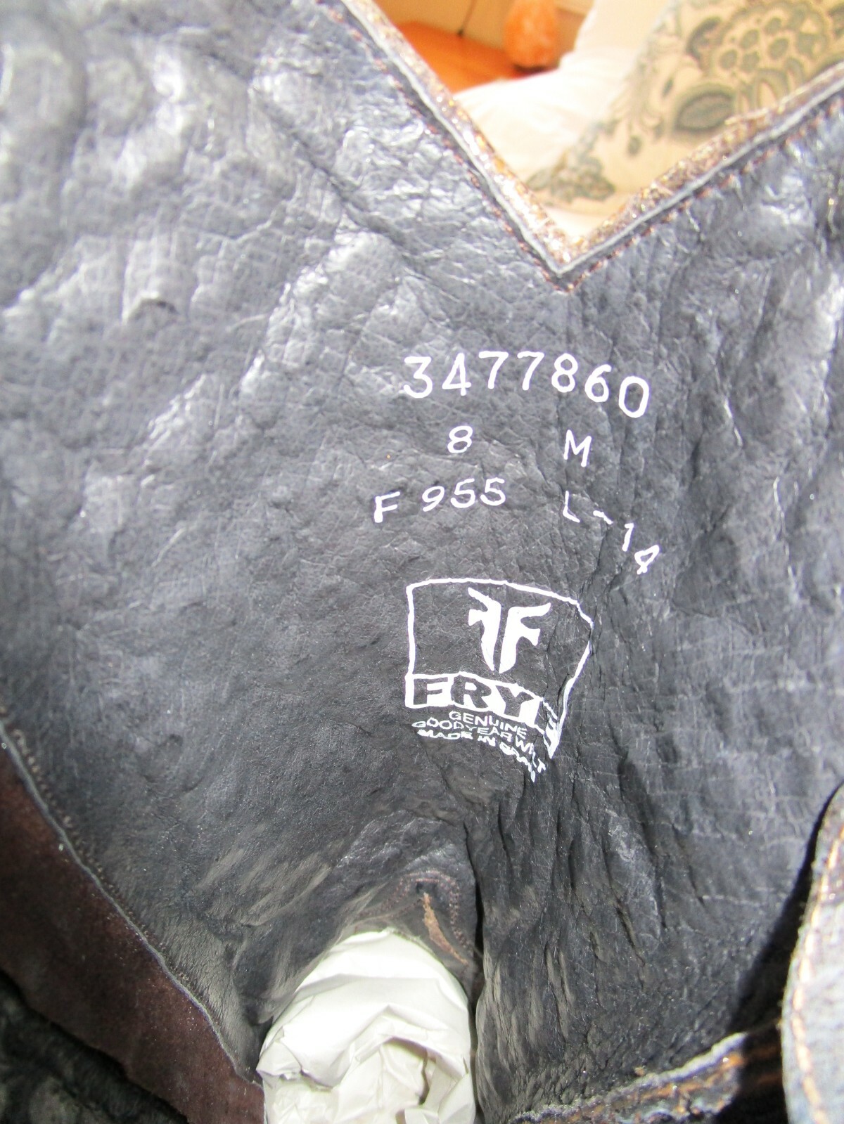 Pre-owned Frye Deborah Studded Tall Boots Size 8 Gold