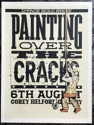 D*FACE Painting Over the Cracks 59/250 Limited Edition Street Art Graffiti print