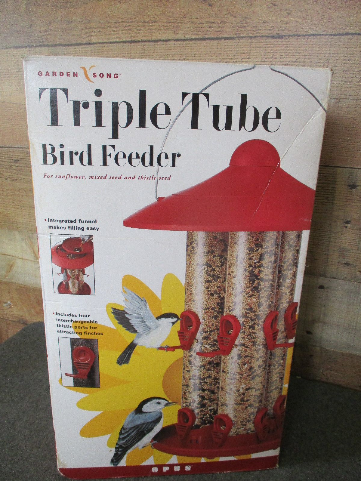 Triple Tube Plastic Tube Bird Feeder