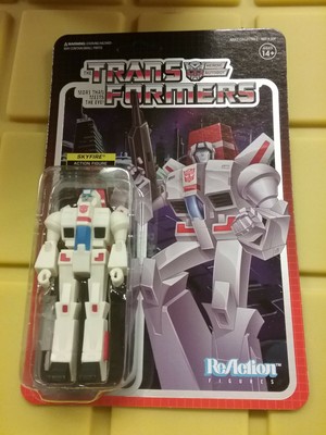 Reaction Transformers Skyfire Grimlock Shrapnel Rumble Wave 2 Set Super 7 NEW