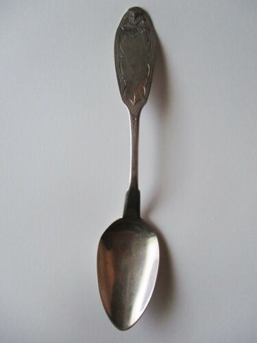 Antique H.V.A.S. 6" Coin Silver Spoon No Monogram............PR