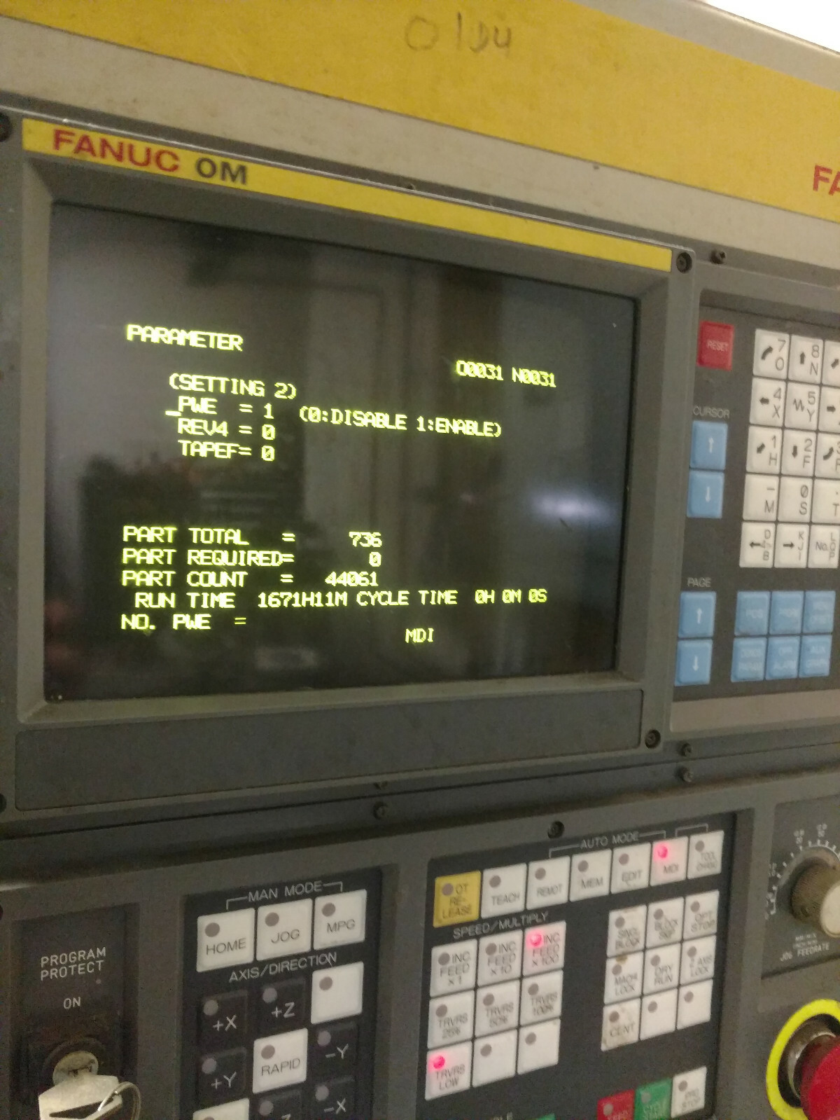 Pratt Whitney Tape Drill Mate, Fanuc 0M Control, BT-30, 6,000 RPM, Rigid Tapping