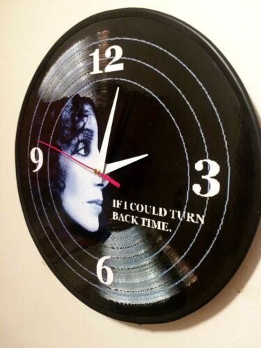 CHER - IF I COULD TURN BACK TIME - 12  INCH QUARTZ WALL CLOCK  / FREE PRIORITY