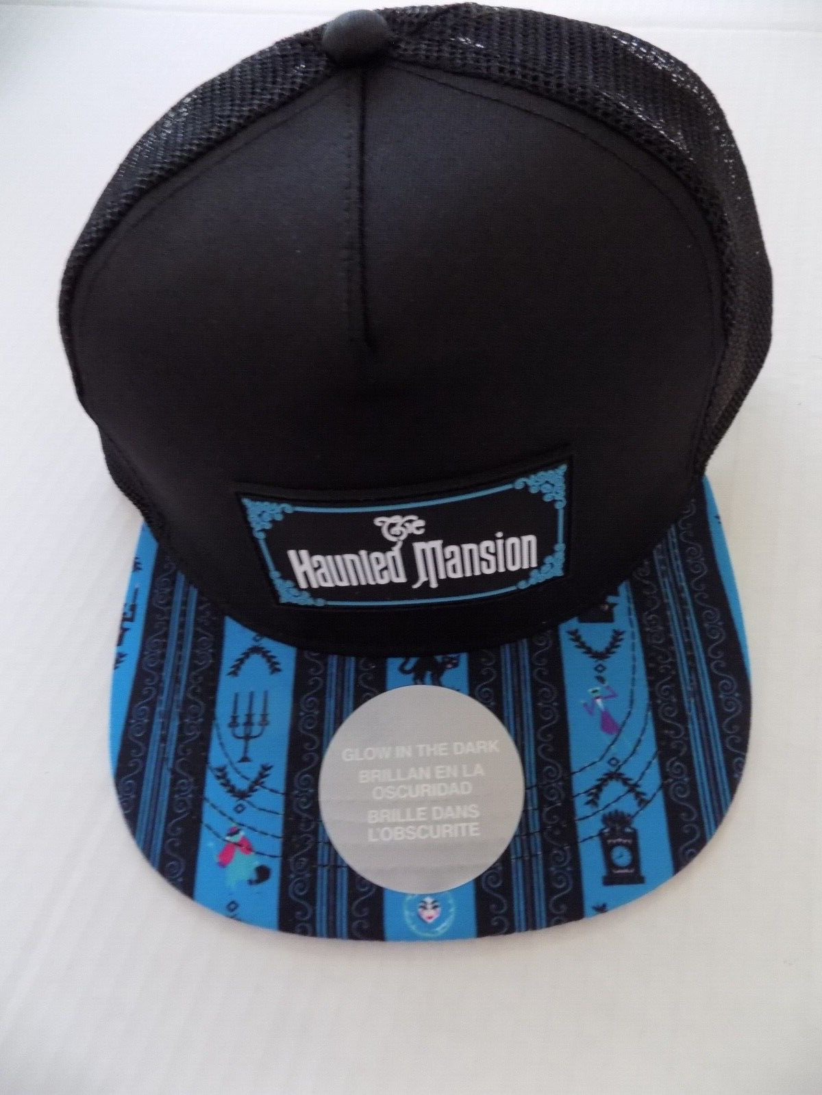 Disney Haunted Mansion Baseball Cap Foolish Mortals Glow in Disney Haunted Mansion Baseball Cap Foolish Mortals Glow in