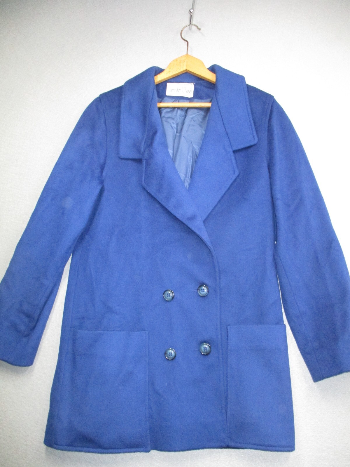 JEANASIS【eL】short beaver big pea coat St Johns Bay Pea Coat Jacket Womens Medium Black Cashmere