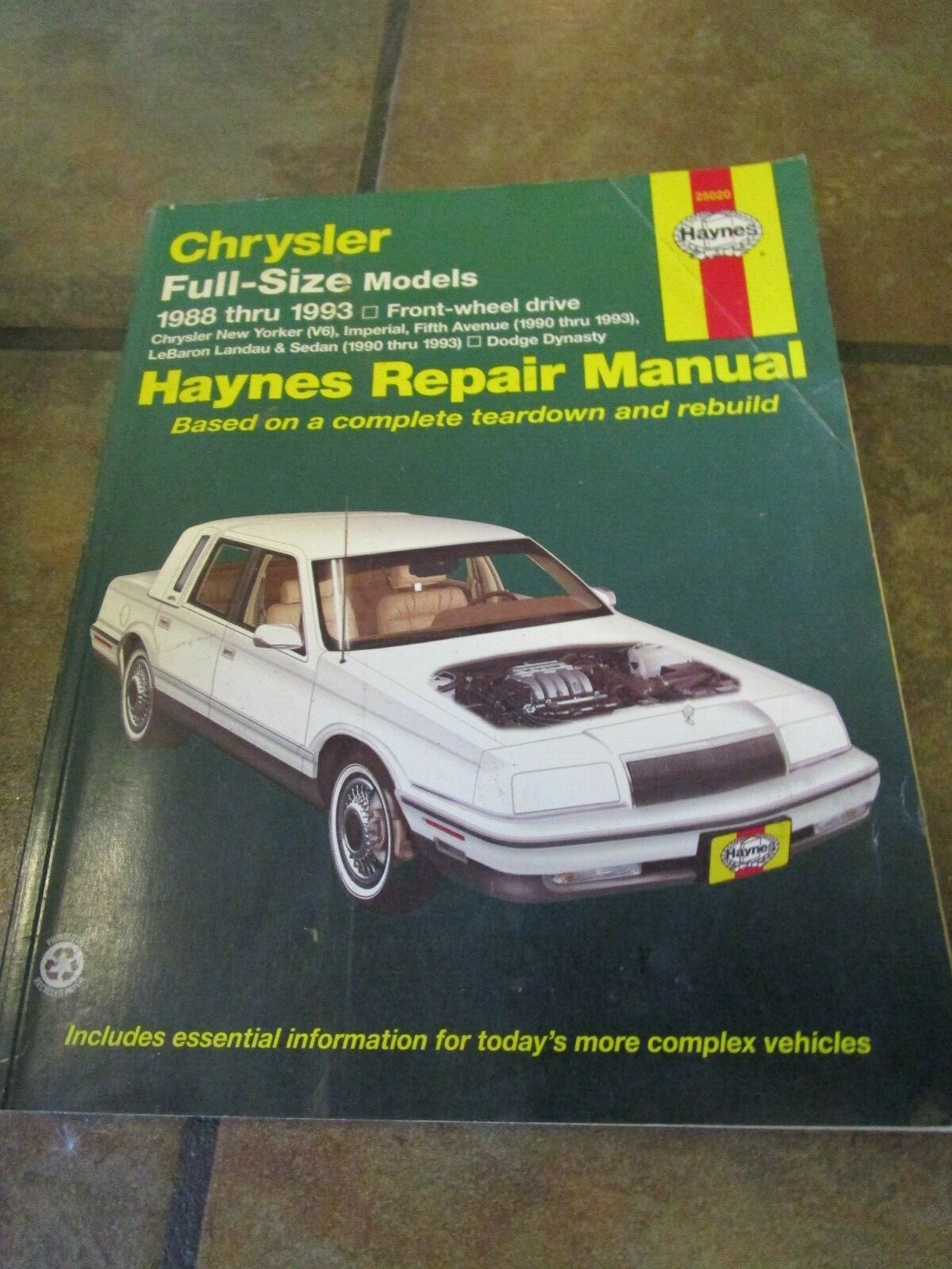 CHRYSLER FULL-SIZE MODELS 1988 - 1993, FRONT WHEEL DRIVE
