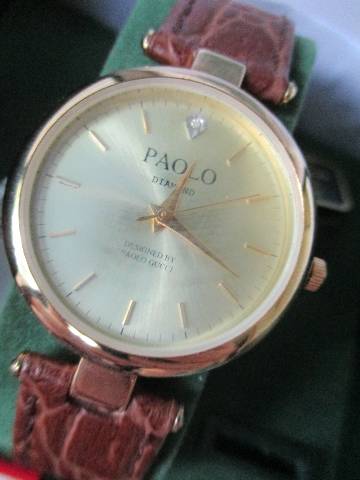 by Paolo Gucci Watch Genuine Diamond In 