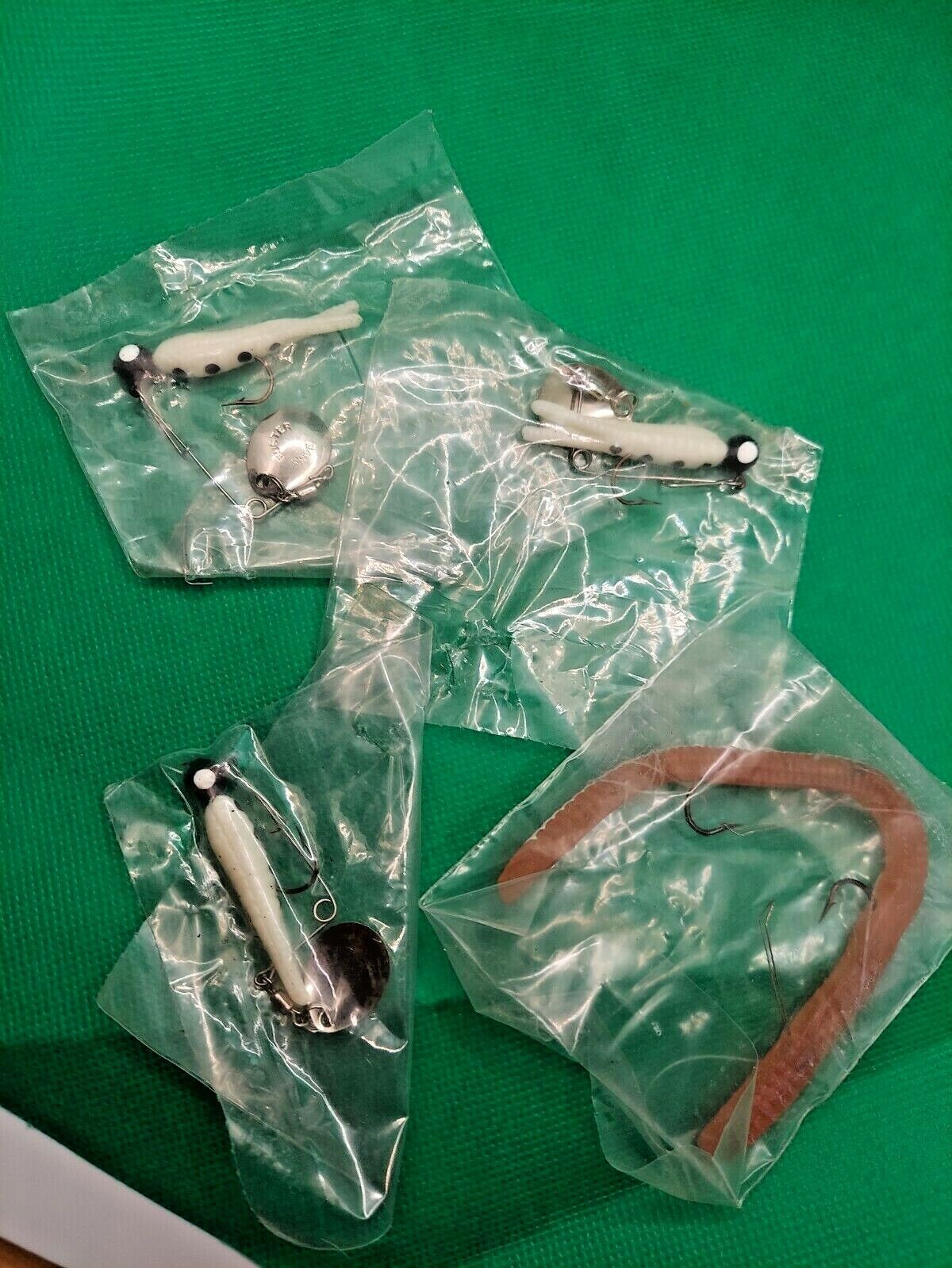 Old lures we have a mixed lot of rubber lures for Bass or panfish