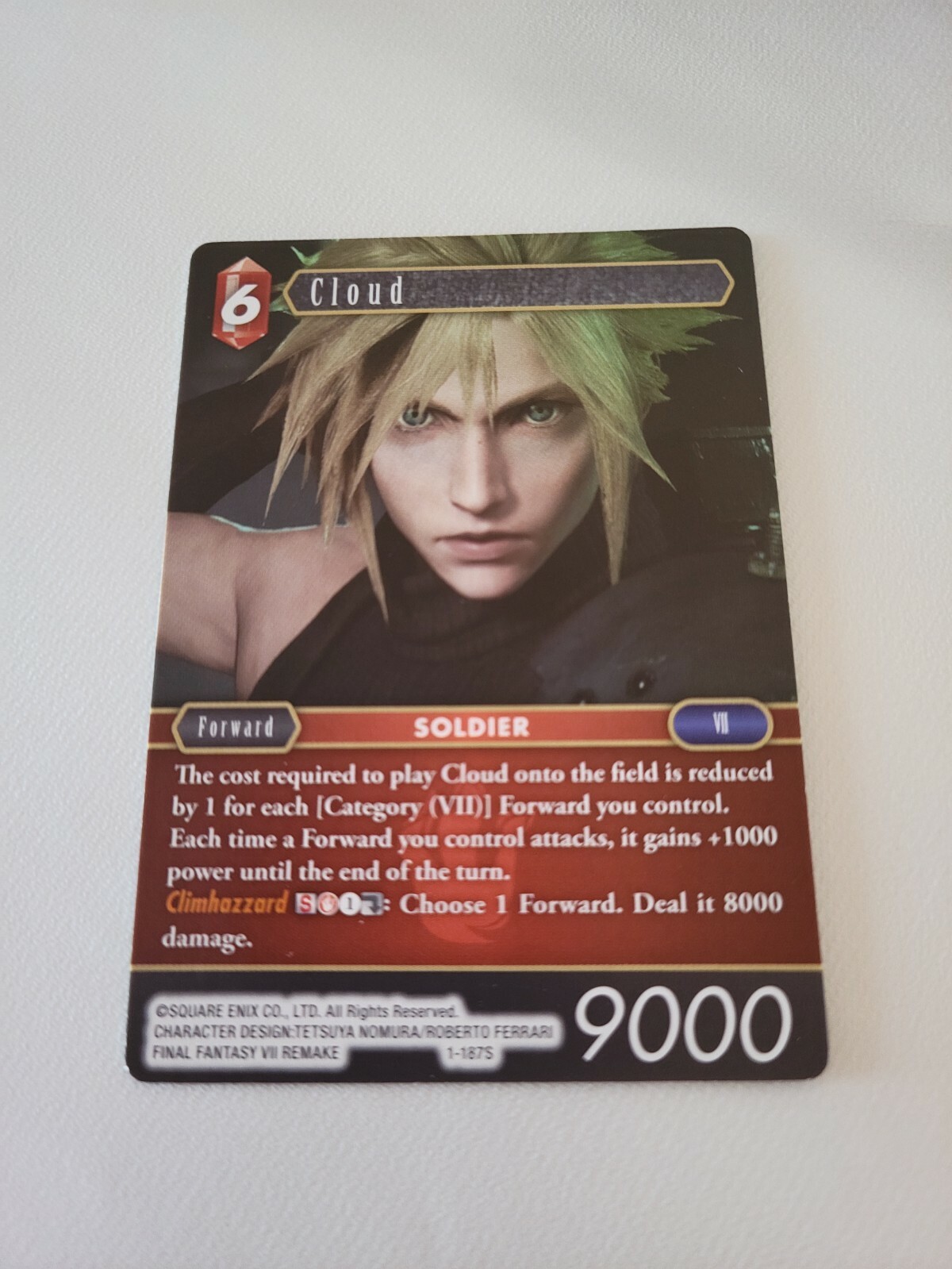FFTCG クラウド Final Fantasy TCG Cloud 1-187S - NEAR MINT | eBay