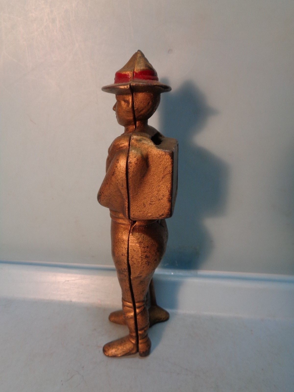 Boy Scout Cast Iron Sill Bank AC Williams 5 7/8