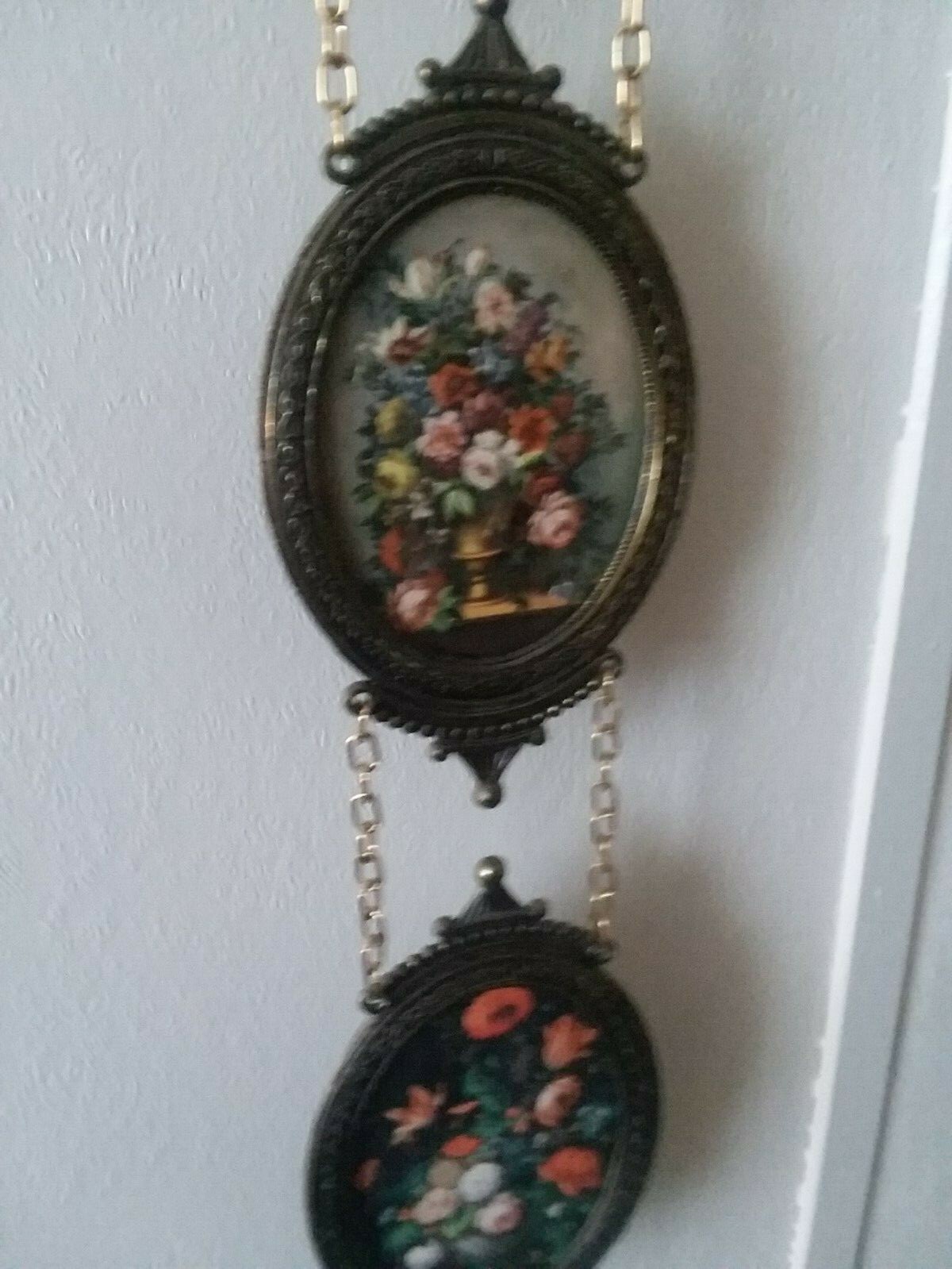 3 Vintage Metal Picture Frames Ornate 20