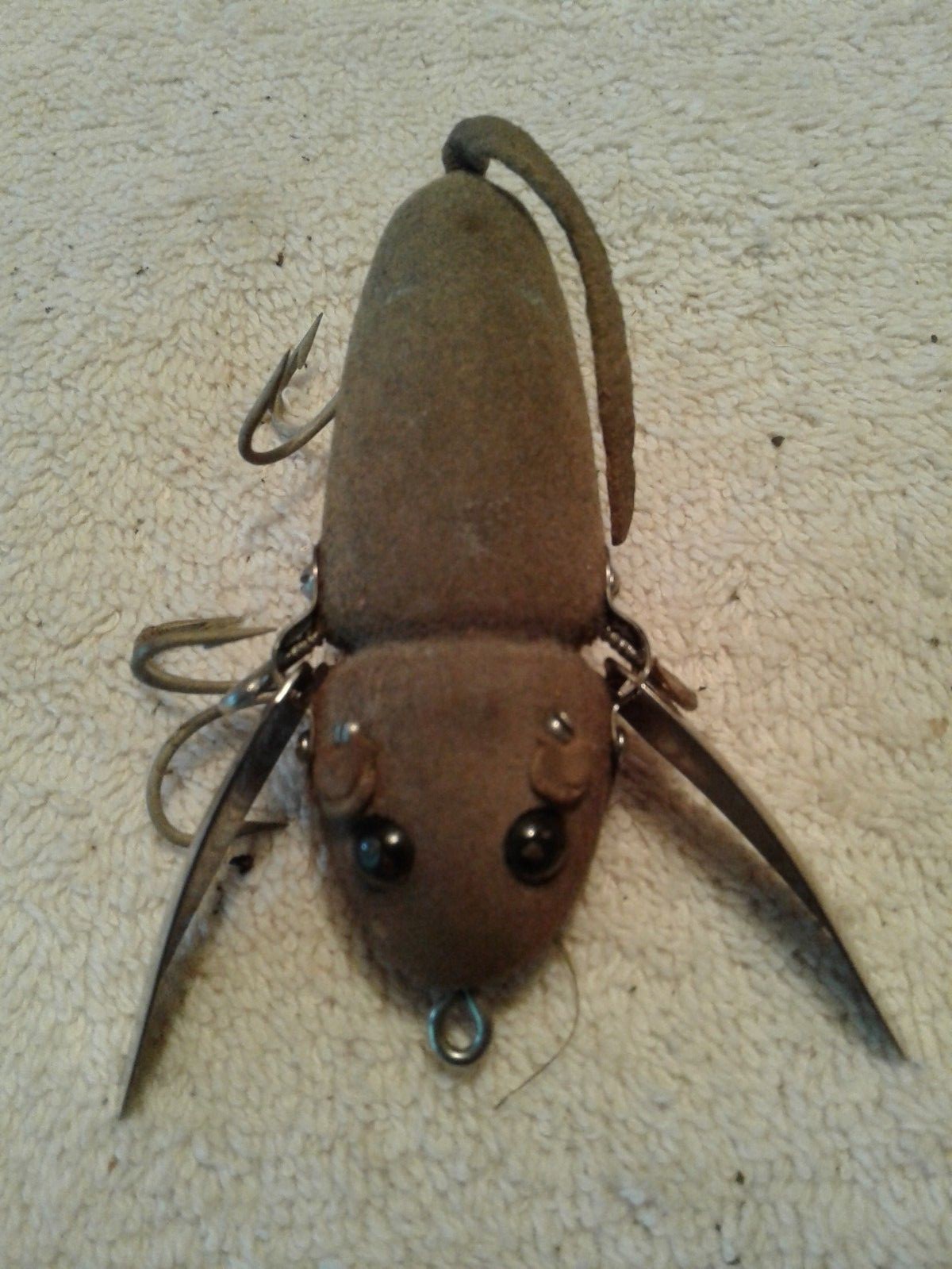 Outing Handy Boxes Elkhart, IN Tackle Box  Wooden Heddon Lures Live Catch Bag ++