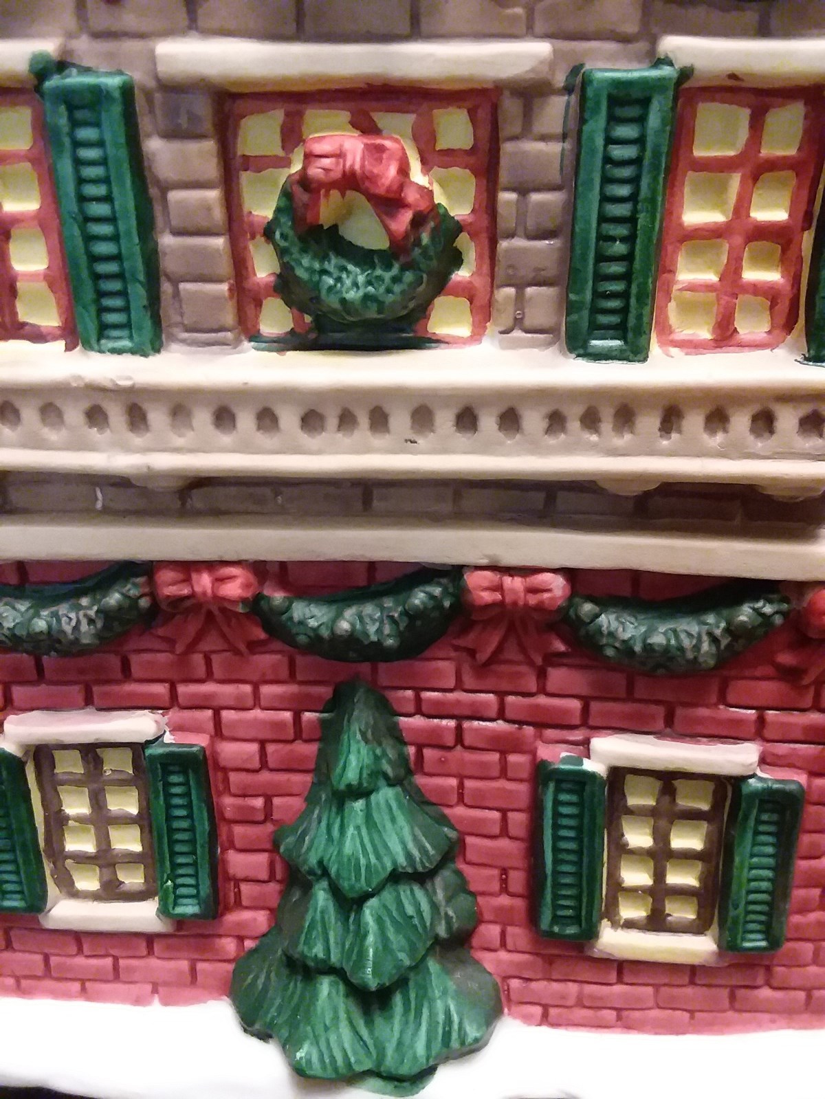 Electric Simmering Potpourri Pot Christmas Inn House Holiday w/ Box Porcelain