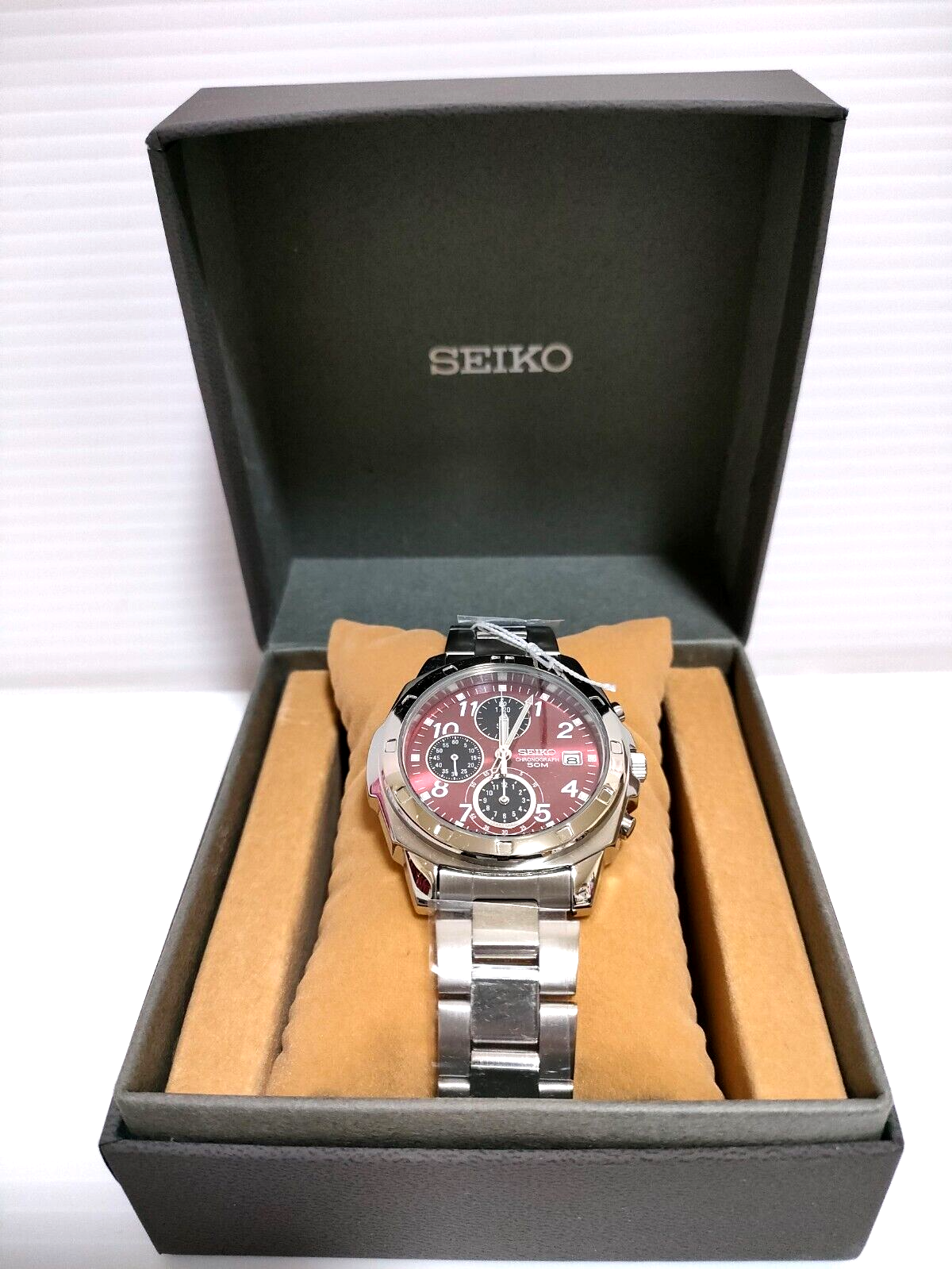 SEIKO SND495 P1 Chronograph RED Men's Watch New in Box SEIKO SND495 P1 Chronograph RED Men's Watch New in Box