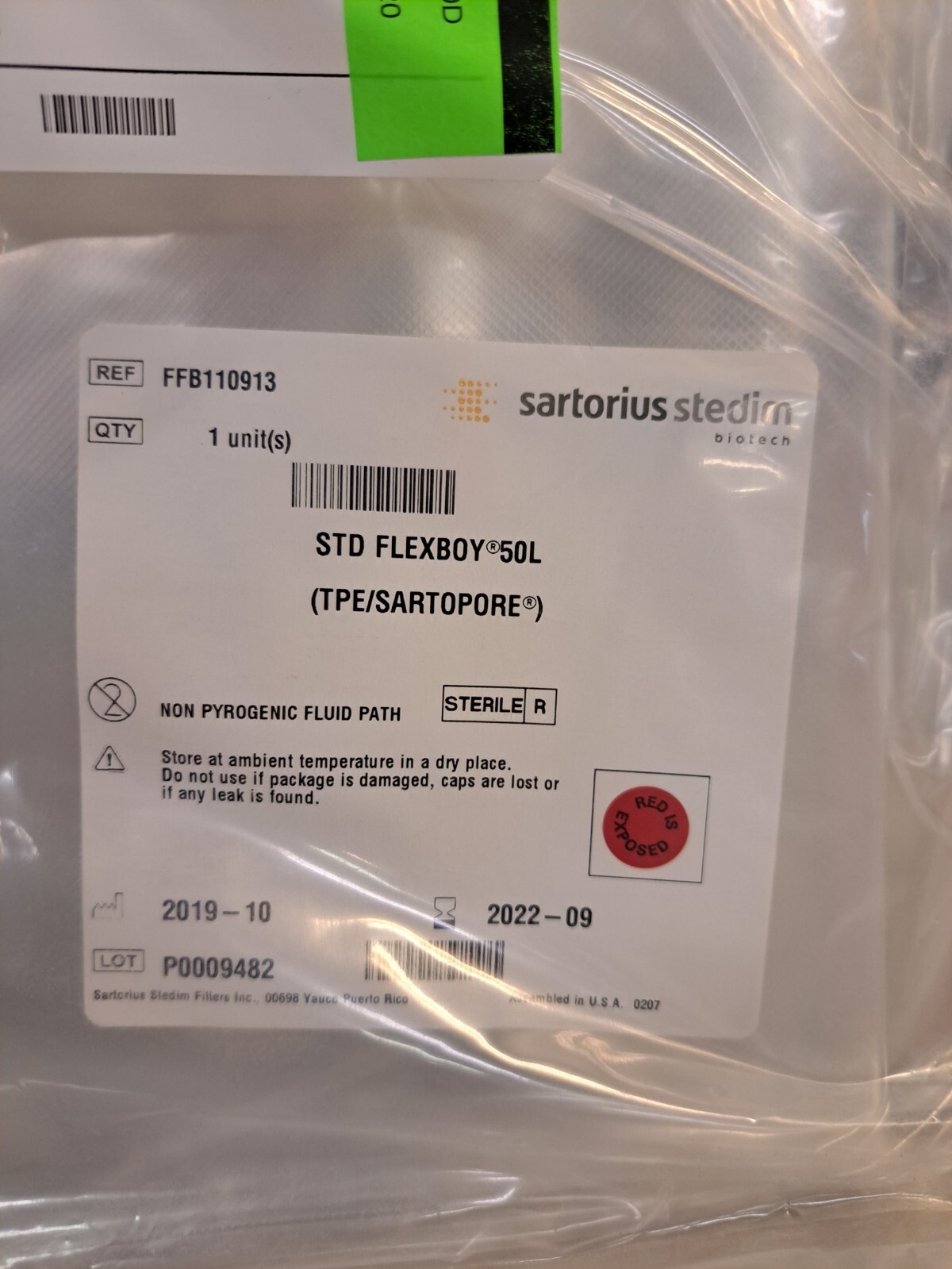 Sartorius Stedim FFB110913 50L STD Flexboy (Lot of 13) | eBay Sartorius Stedim FFB110913 50L STD Flexboy (Lot of 13) | eBay