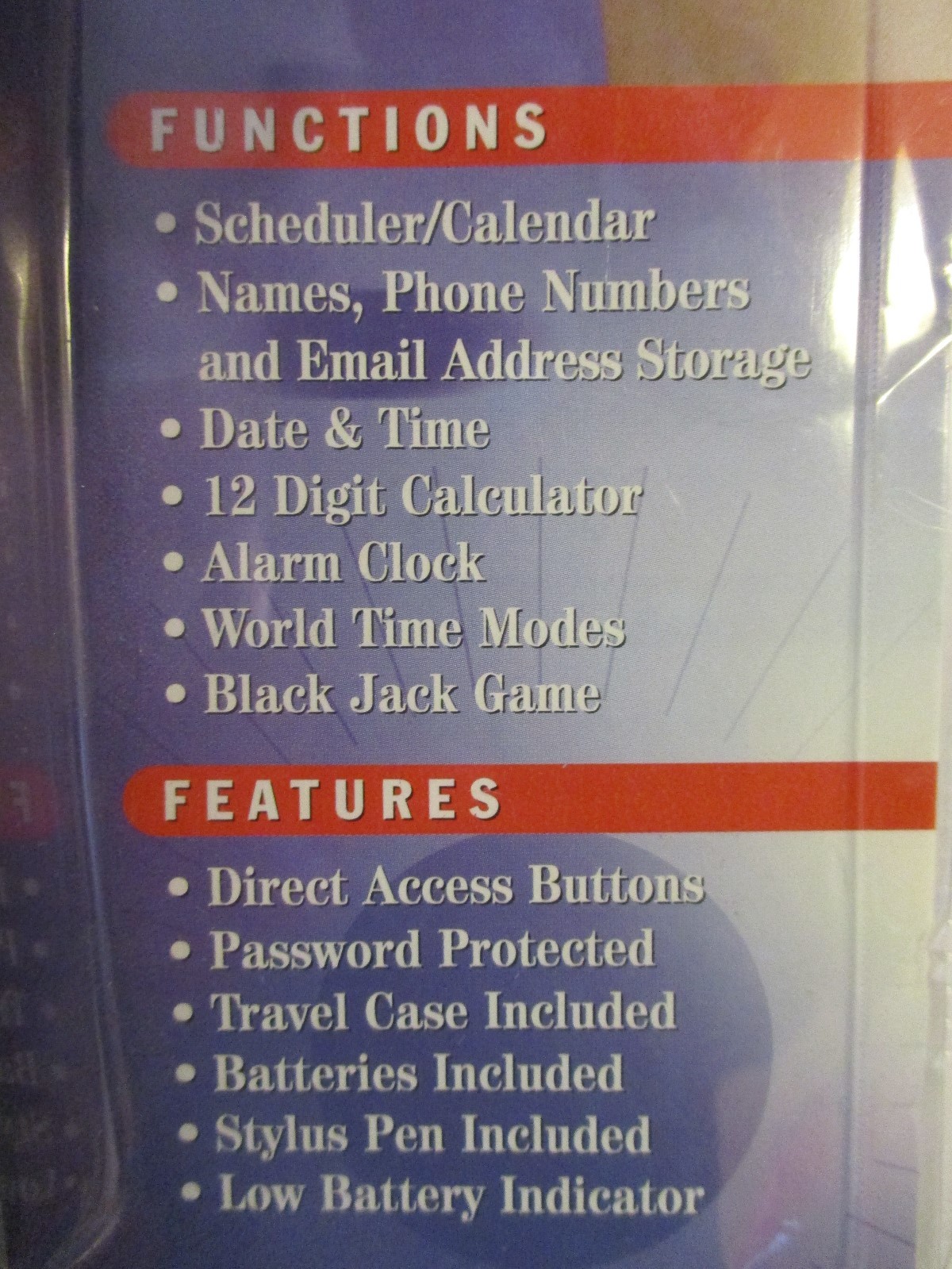 Protege Touch Screen Sheduler Organizer w Stylus Protege Fatory sealed