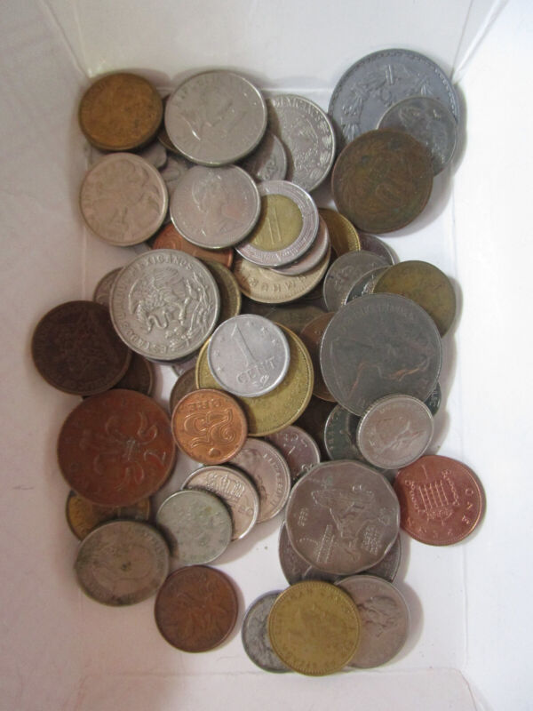 World Coin Mixed Lot Two Pound Assorted Foreign Collectible Coins