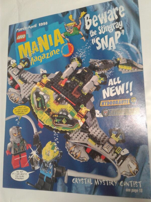 Lego Mania  Magazine Catalog Hydronauts Stingrays 1998