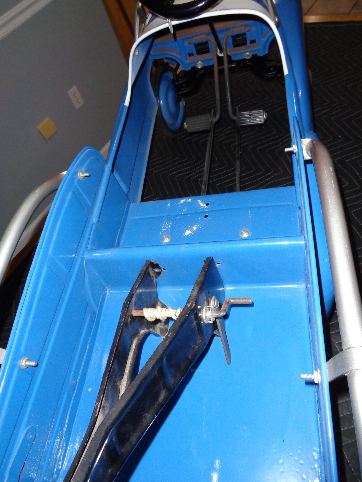 1948/49 Murray Sadface Wrecker Pedal Car with Boom, in Good Condition