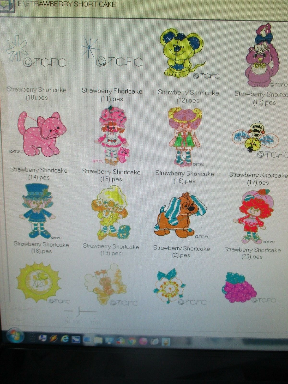 Blues Clues & Strawberry Shortcake Machine Embroidery Designs on CD 