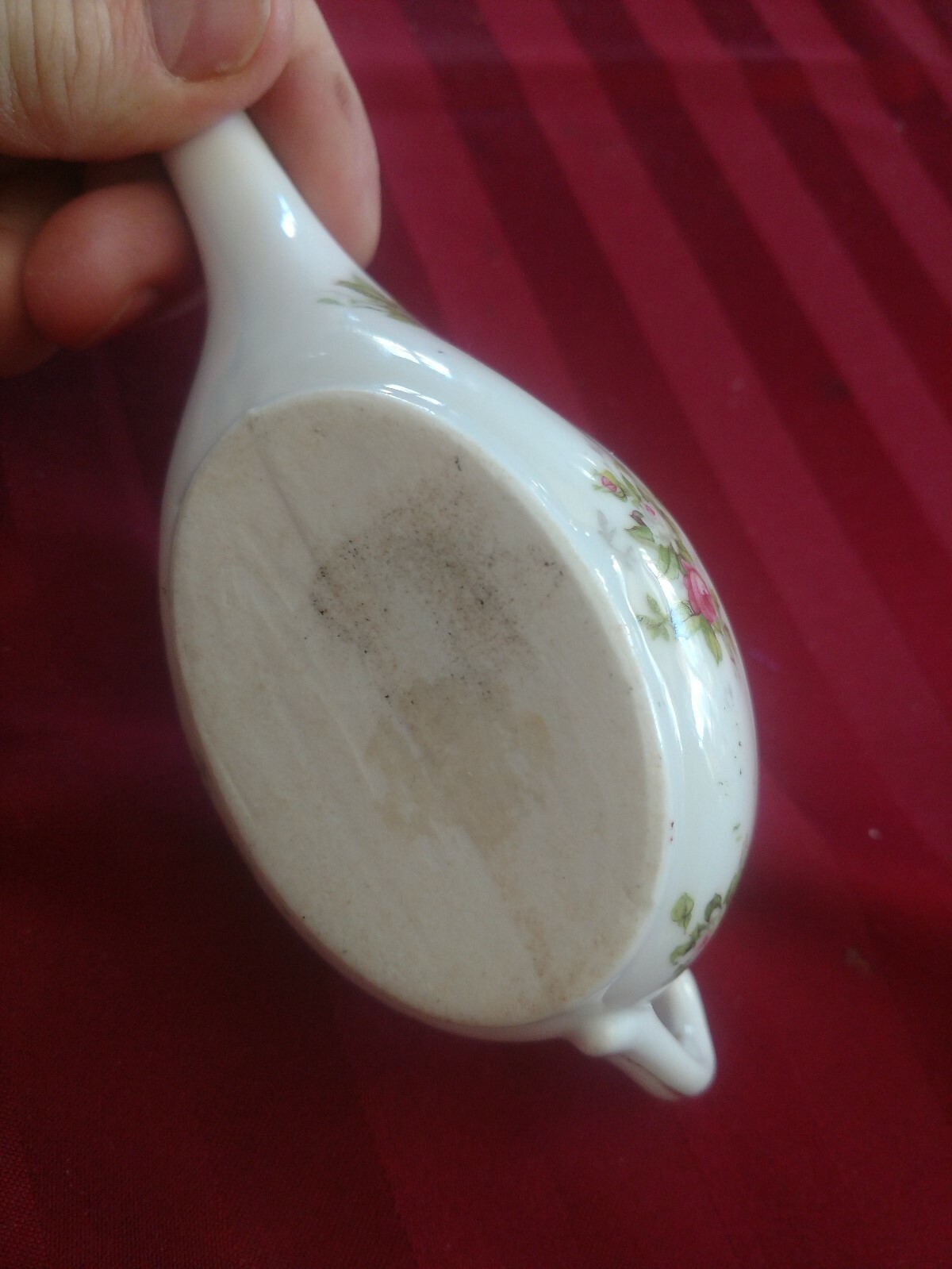 Antique / Vintage Neti Pot, Hand Painted Baby Feeder England Pottery Nose Clean
