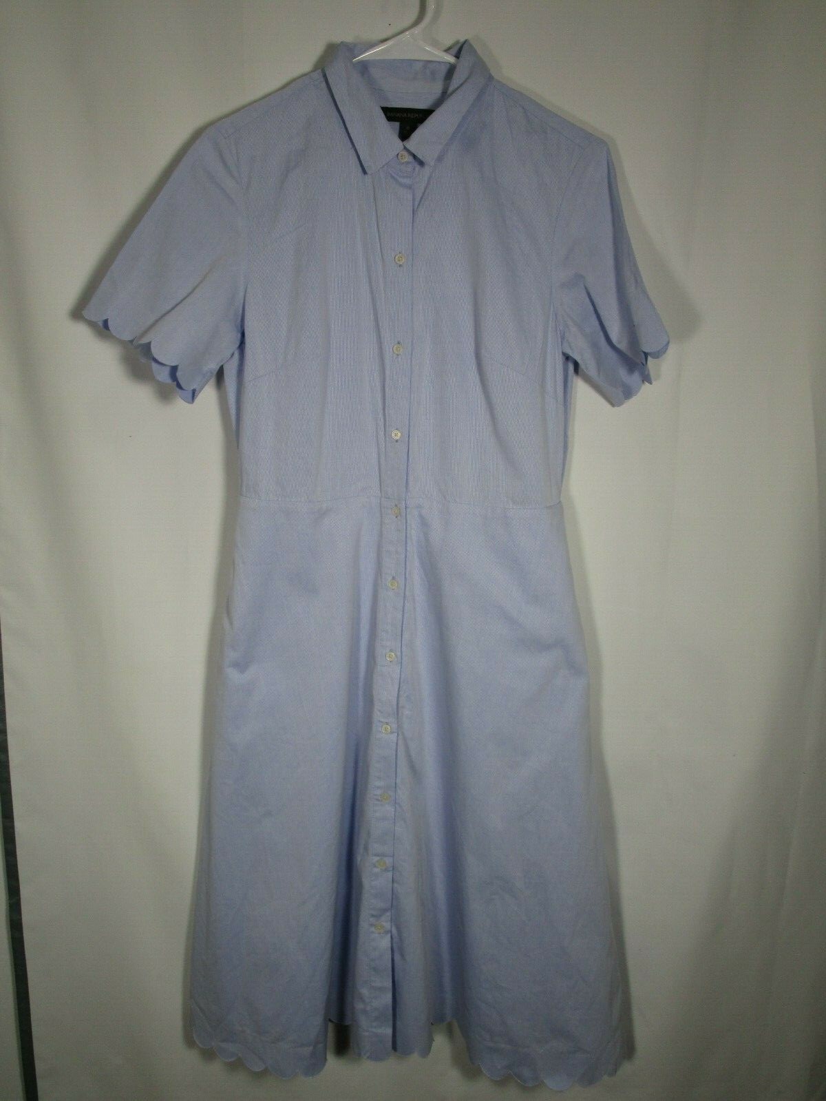 Banana Republic Women's Retro-Vintage Style Short Scallop Dress Size 6