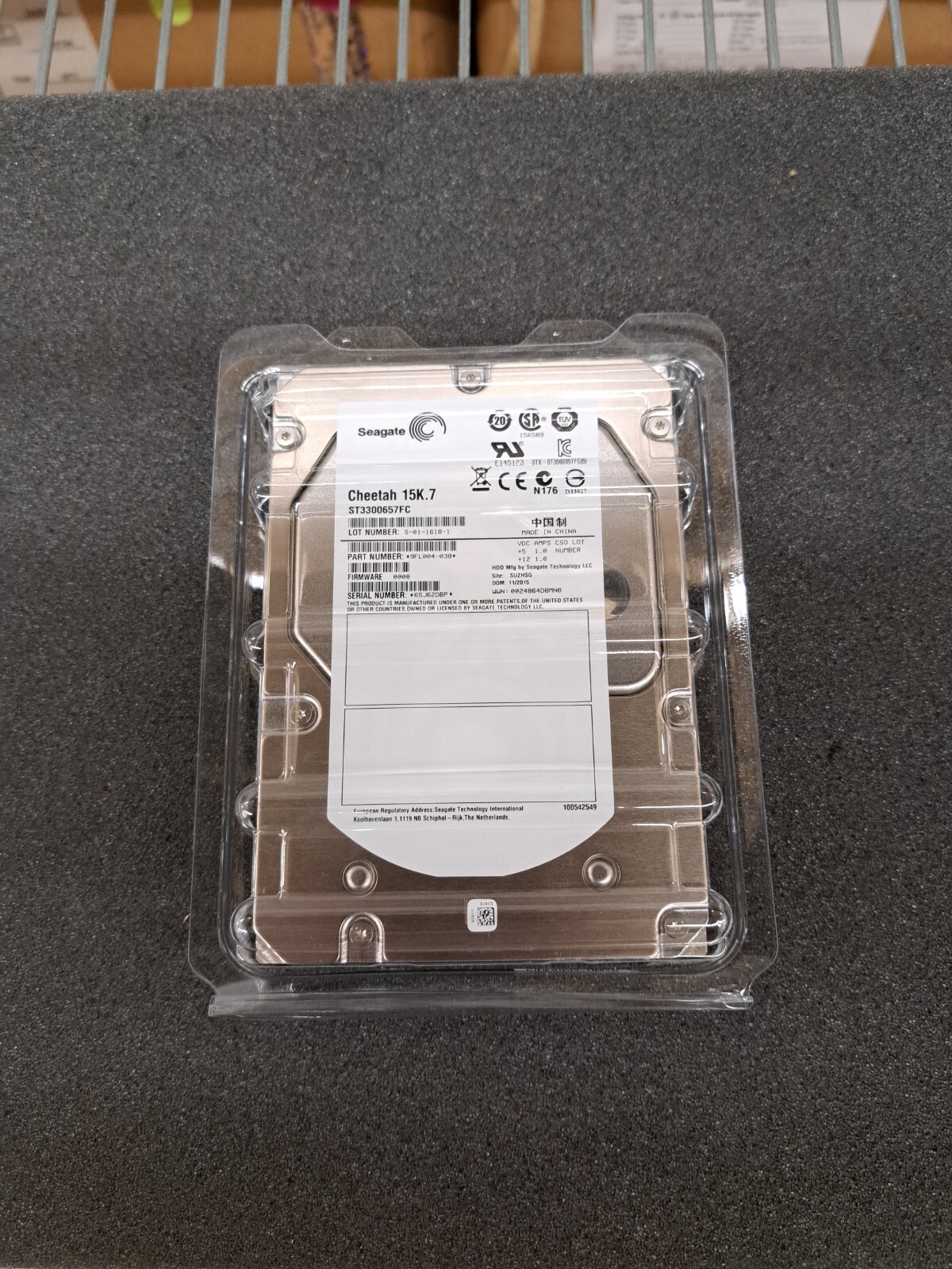 New, Seagate, ST3300657FC, Cheetah 15K.7 Hard Drive 4Gb/s