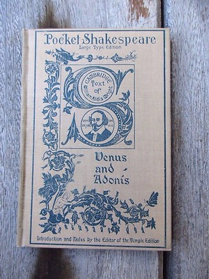 1901 Venus and Adonis Shakespeare Pocket Shakespeare Book Dana Estes & Co. 