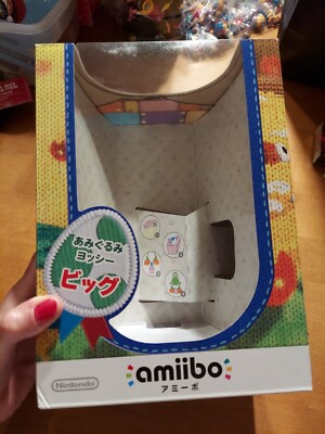 Yoshi Woolly's World Mega Yarn JAPANESE EMPTY BOX Nintendo Amiibo BOX ONLY